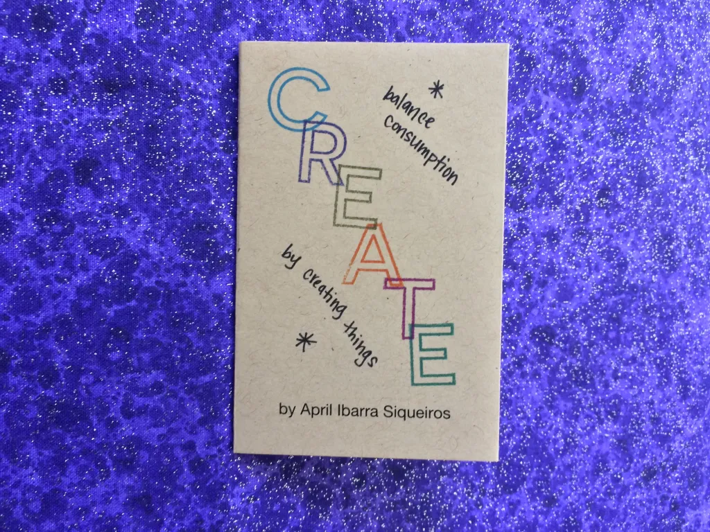 Create: balance consumption by making things